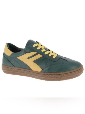 Andrea Conti Freya Green and Yellow Low-Top Sneaker
